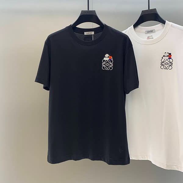 《大人気》ロエベ スナフジタ コラボ リラックスTシャツ 偽物 2色 loa00366